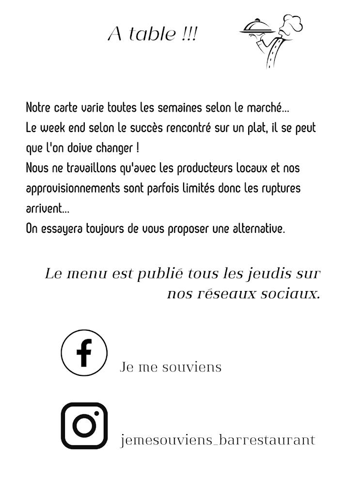 Je me souviens - Menu Image 2